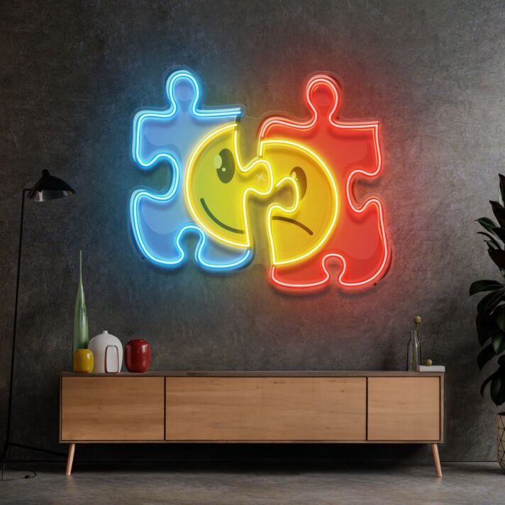 Puzzle Led Neon Sign Light Pop Art