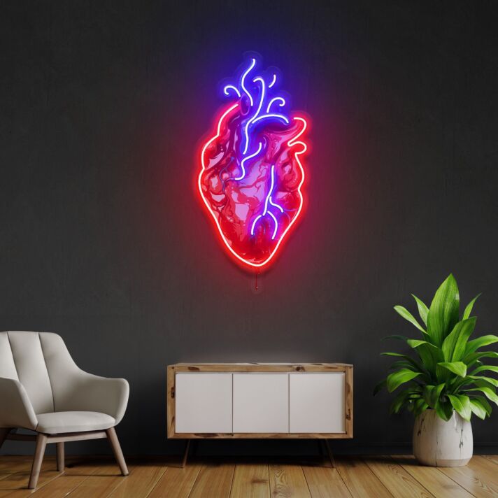 Heart Led Neon Acrylic Artwork