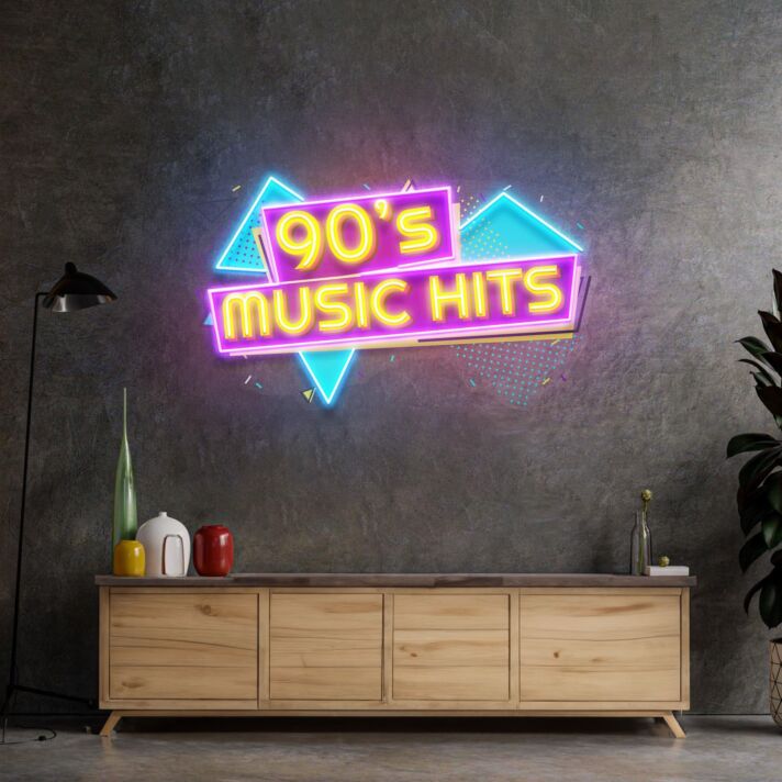 90S Music Hits Led Neon Acrylic Artwork