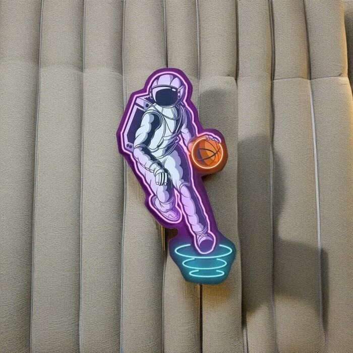 Space Basketball Led Neon Sign Light Pop Art