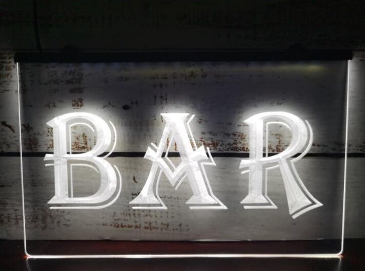 Bar Hanging Neon Sign