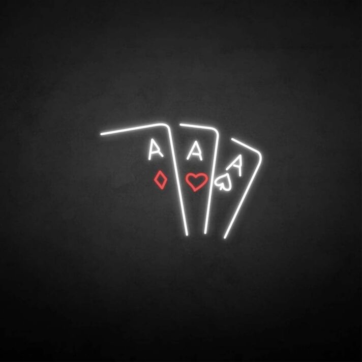 'Playing cards2' neon sign