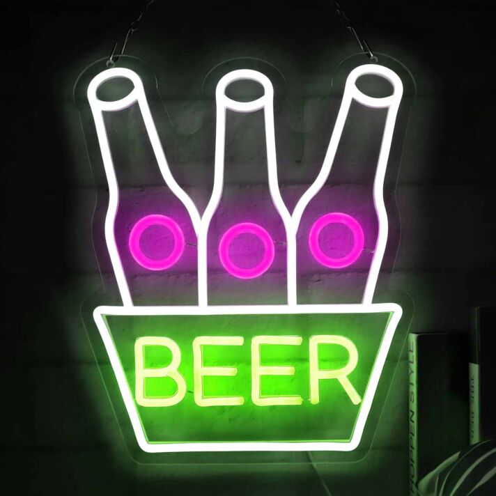 Customize Beer in a Barrel Neon Sign