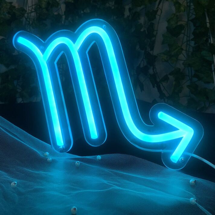 Scorpio Zodiac Sign Neon