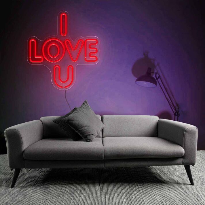 Heartfelt I Love You Neon Sign