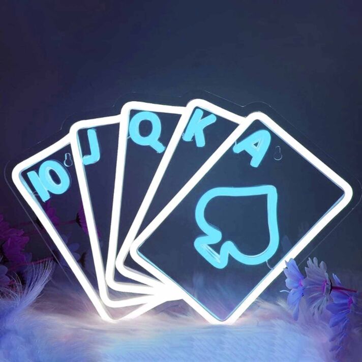 Playing Cards Game Neon Sign