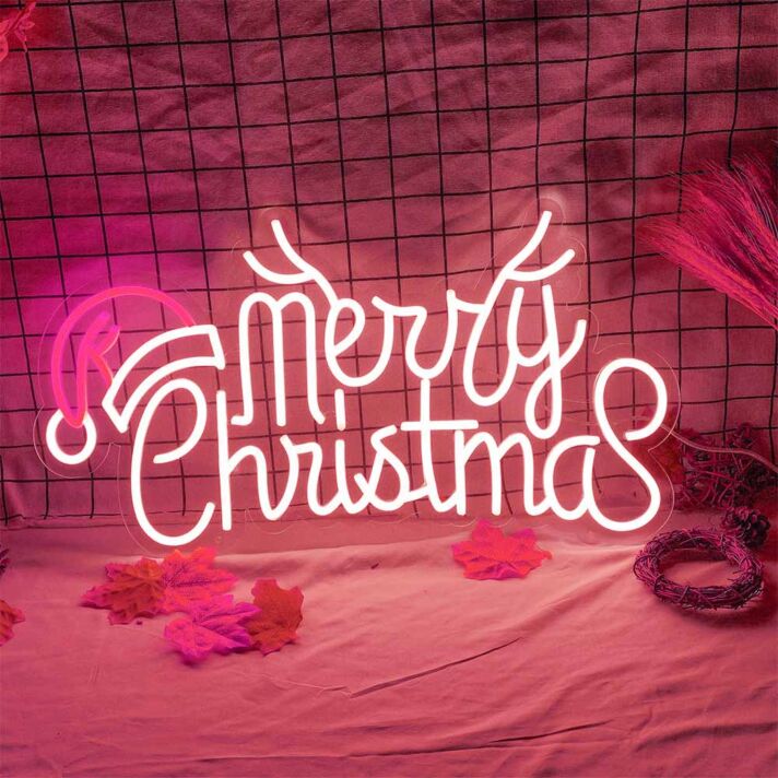 Merry Christmas Celebration Deco Neon Sign