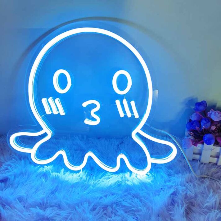 Cute Octopus Neon Sign