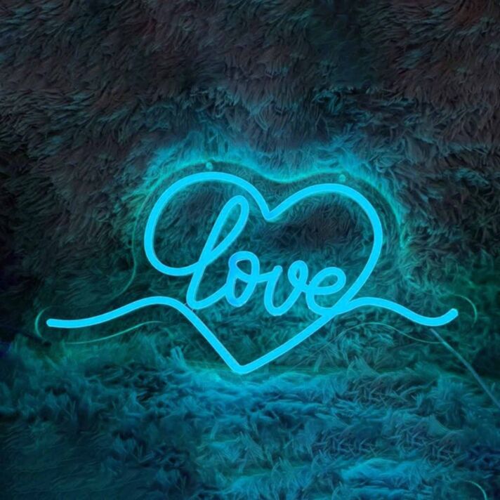 Romantic Heart Love Wedding Neon Light