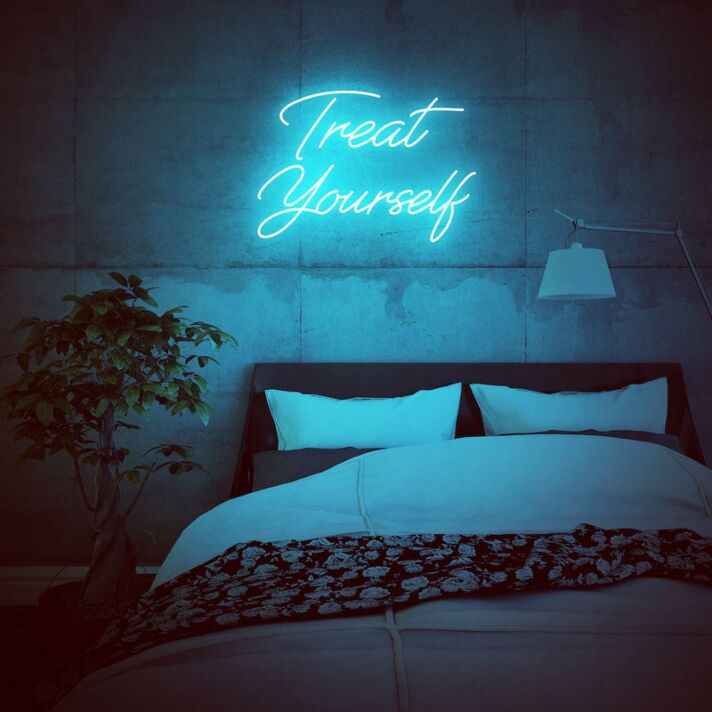 Treat Yourself Neon Sign for Self-Care Spaces