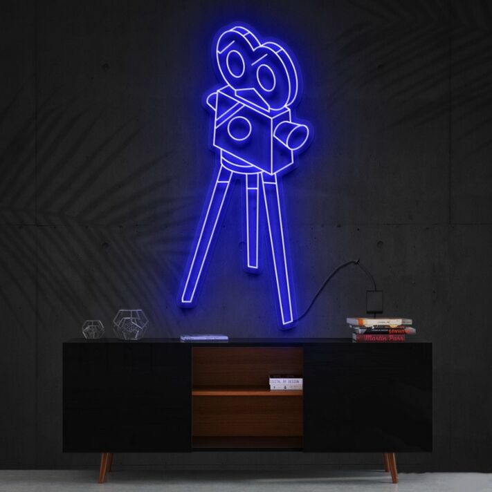 Camera Roll Neon Sign for Photography Enthusiasts