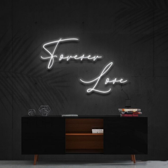 Forever Love Neon Sign for Romantic and Loving Spaces