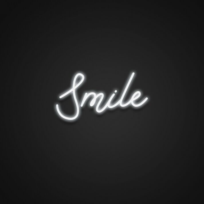 Smile Neon Sign for Happy and Positive Spaces