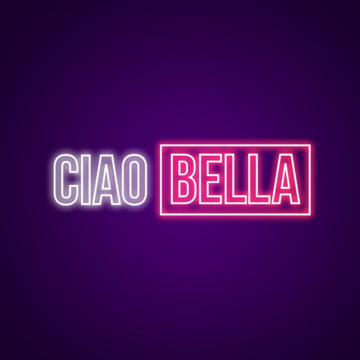 Ciao Bella Neon Sign for Italian and Stylish Decor