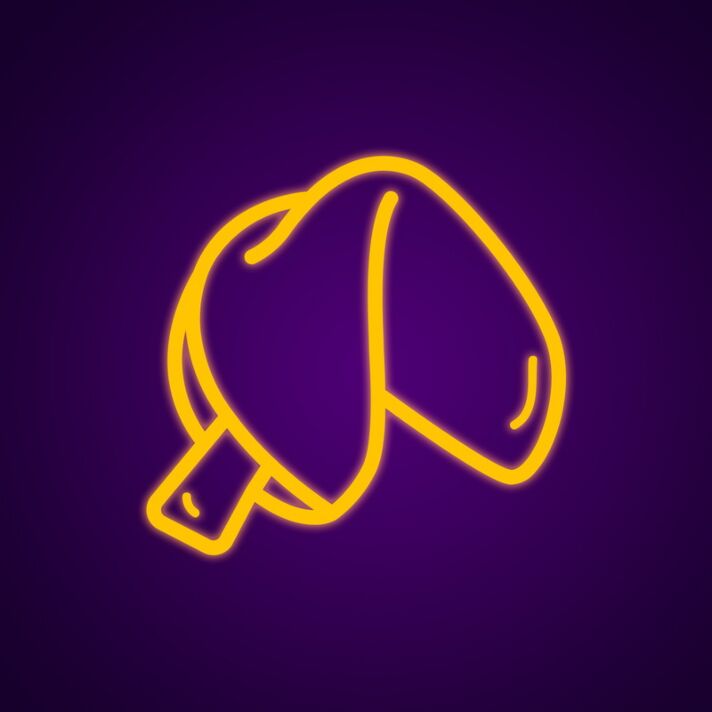 Fortune Cookies Neon Sign for Fun and Whimsical Decor