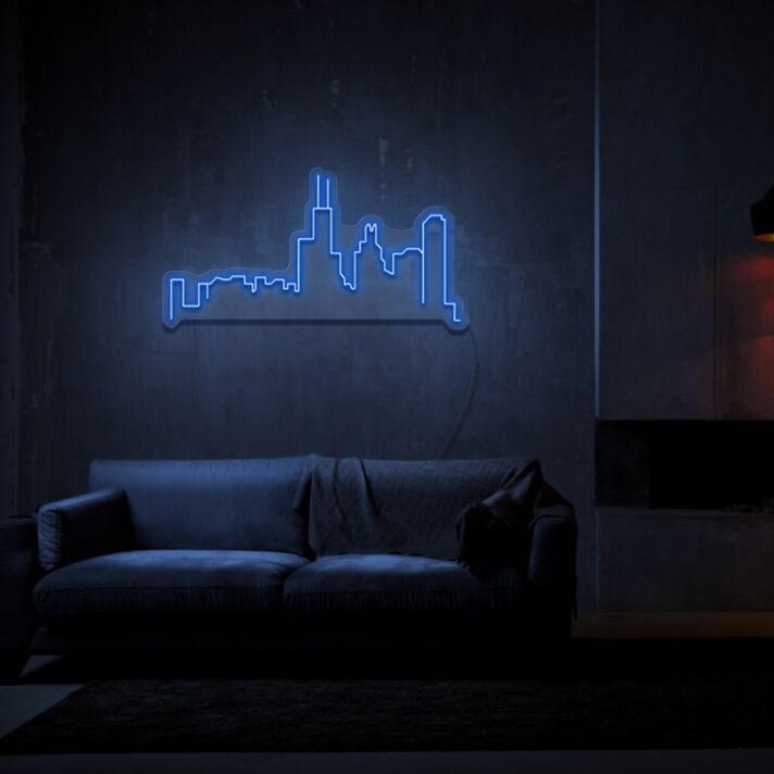 Chicago Neon Sign for City Lovers and Modern Spaces