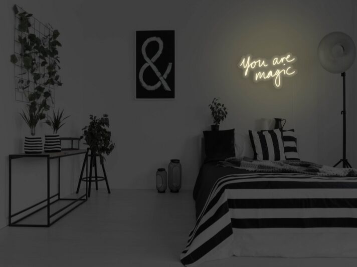 You Are Magic Neon Sign for Inspirational and Positive Spaces