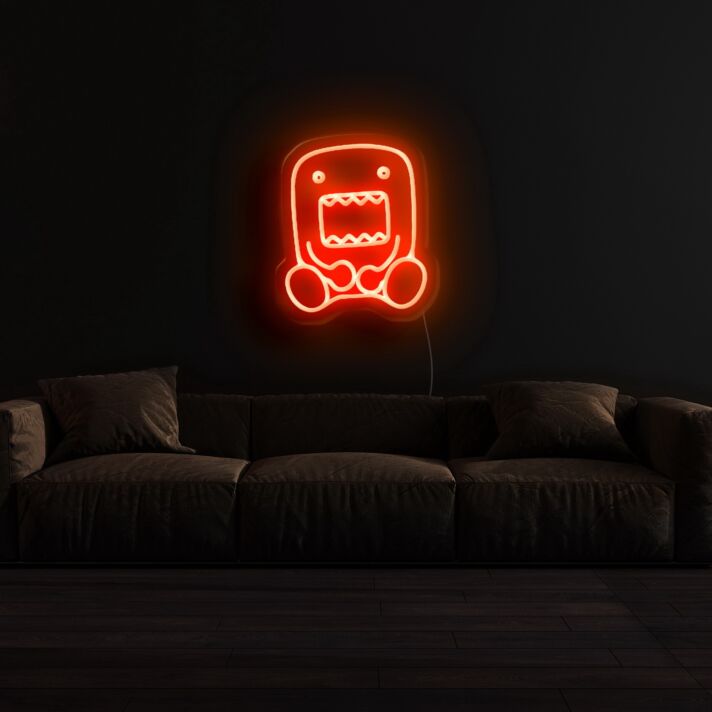 Domo Kun Neon Sign for Anime Fans