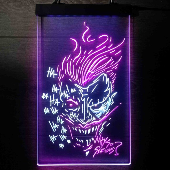 Joker DC Superhero Dual LED Neon Sign for Superhero Fans