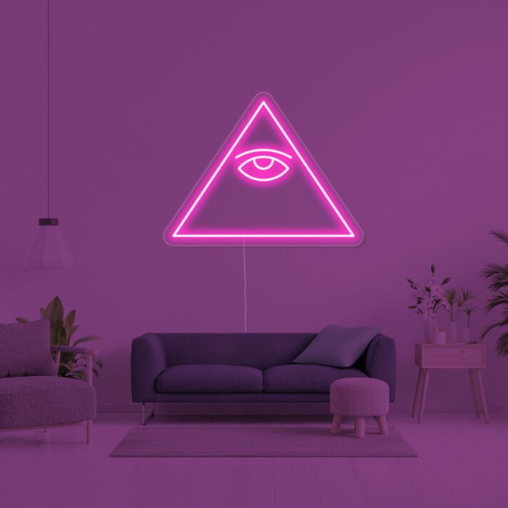 Psychic Eye Neon Sign for Mystical and Whimsical Spaces