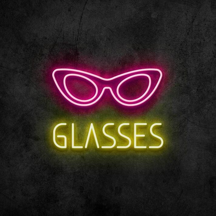 Glasses Neon Sign for Fashion and Optical Shops