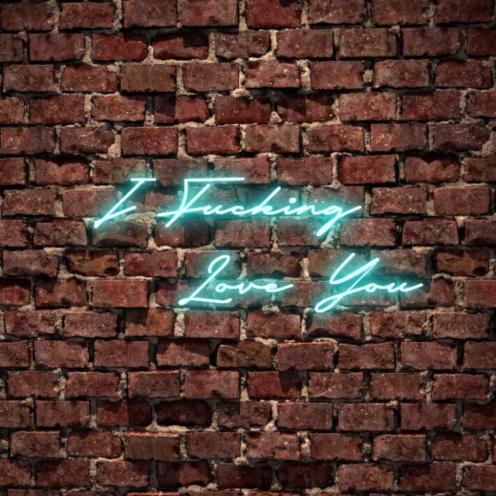 I F*cking Love You Neon Sign for Bold and Loving Spaces