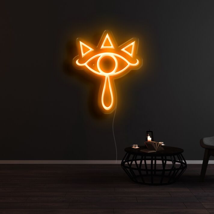 The Legend of Zelda Sheikah Lens of Truth Neon Sign for Gaming Fans