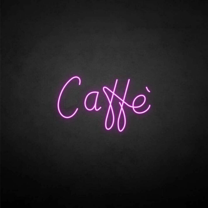 Caffè' neon sign