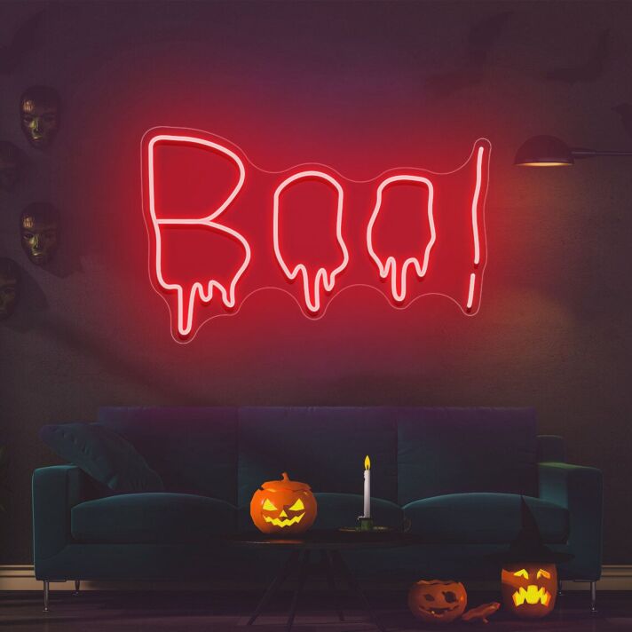 Halloween Gift Boo Neon Sign