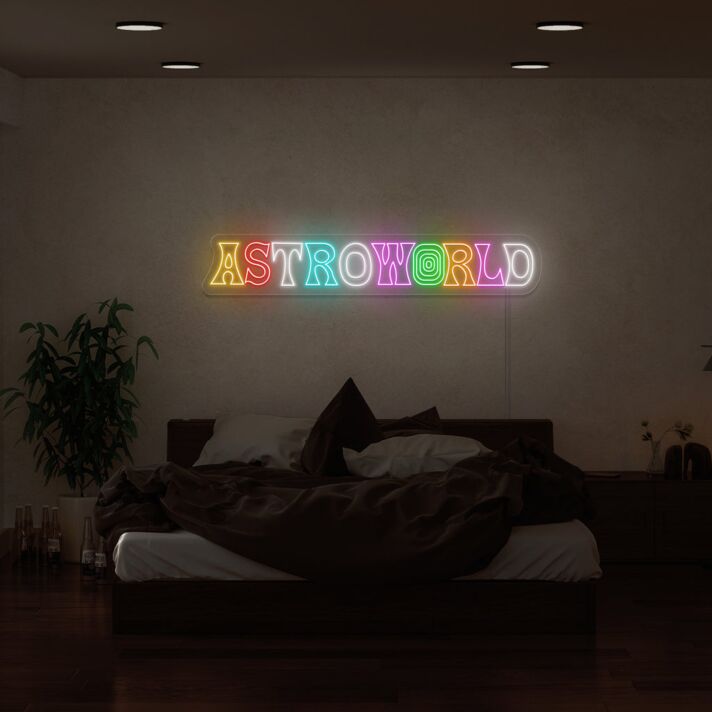 Astroworld Neon Sign for Music Fans