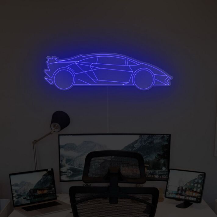 Lamborghini Car Neon Sign for Car Enthusiasts