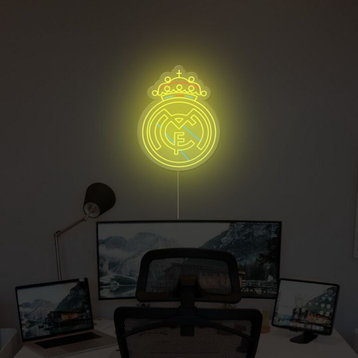 Real Madrid Neon Sign for Sports Fans