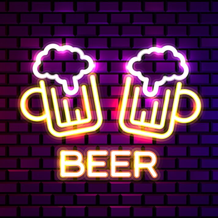 Beer Bar Neon Sign for Bars and Social Spaces
