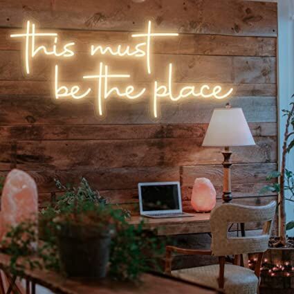This Must Be The Place Neon Signs For Wall Decor for Positive Spaces