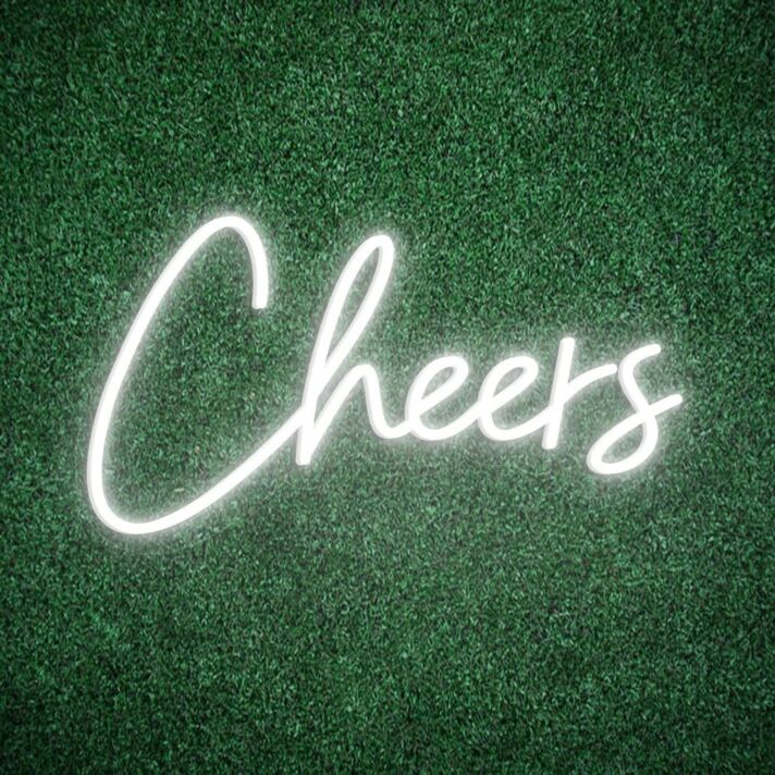 Cheers LED Neon Sign Light for Celebratory and Social Spaces