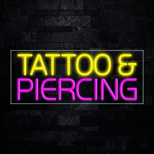 Tattoo & Piercing LED Neon Sign for Tattoo Studios