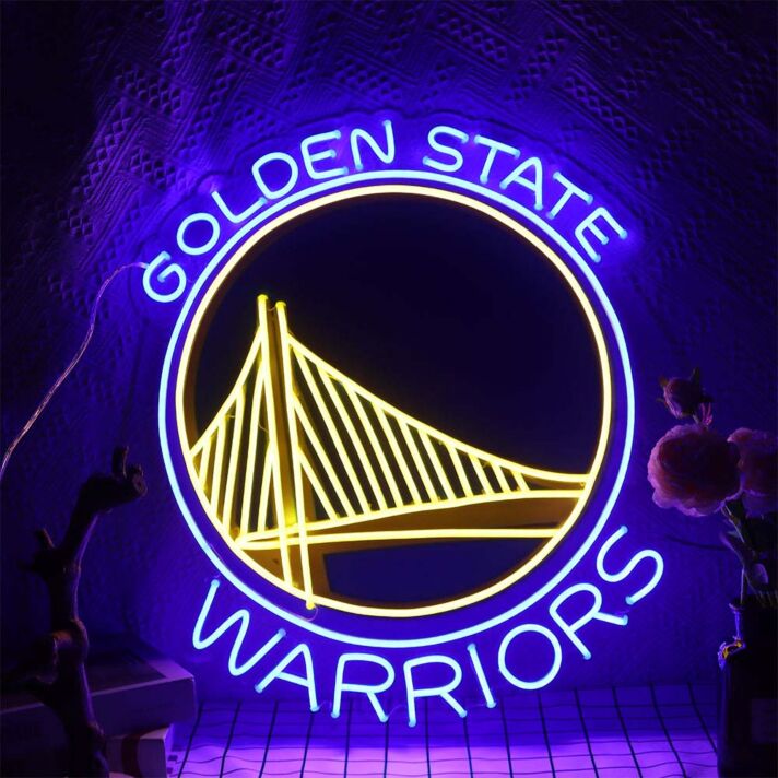 Warriors Neon Sign for Sports Fans