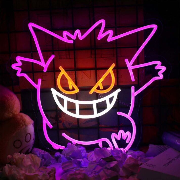 Anime Gengar Neon Sign for Anime Fans