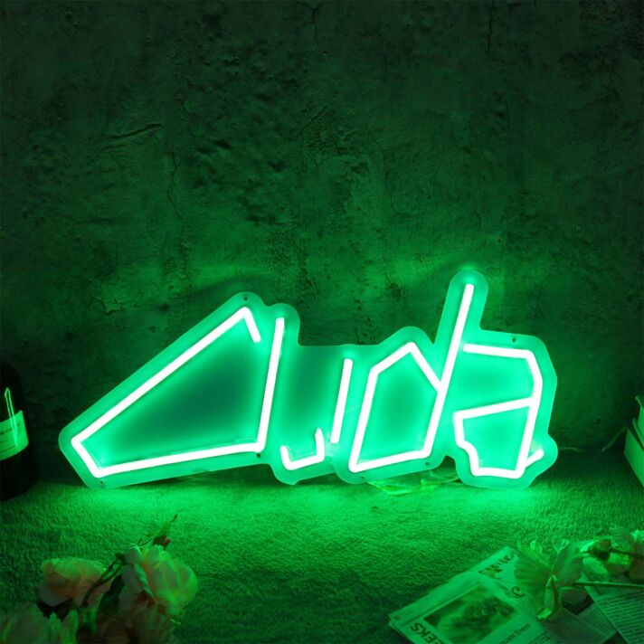 Cuda Green Neon Sign for Car Enthusiasts