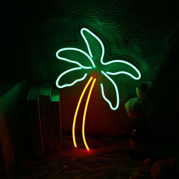 Coconut Tree LED Neon Sign for Tropical and Relaxing Decor