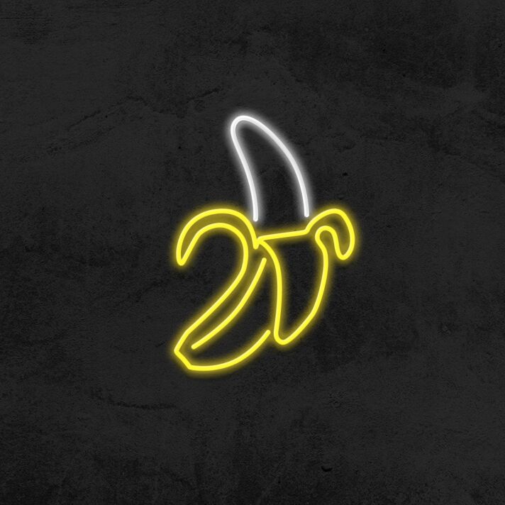 Banana Neon Sign for Fun and Whimsical Decor