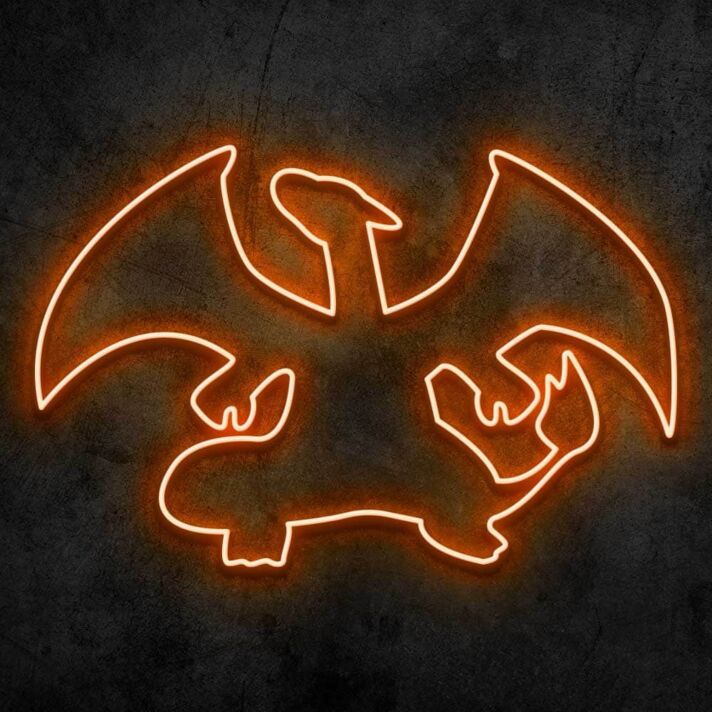 Charizard Neon Sign for Anime Fans