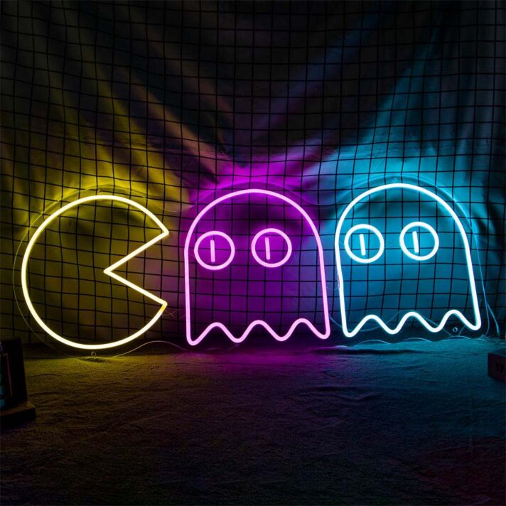 Pac-Man Neon Sign for Retro and Gaming Fans
