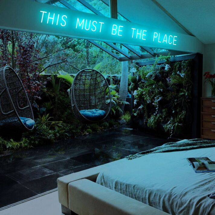 This Must Be The Place Neon Sign for Positive and Fun Spaces