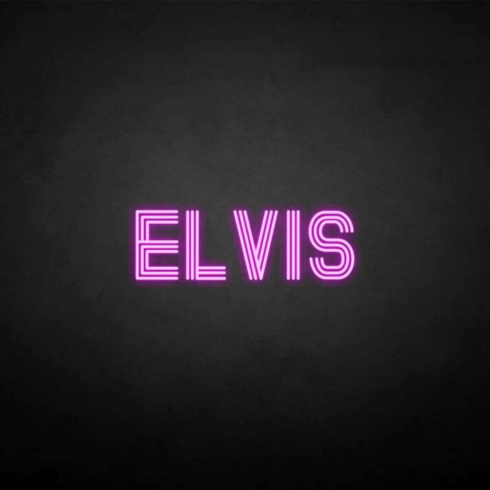 ELVIS' neon sign