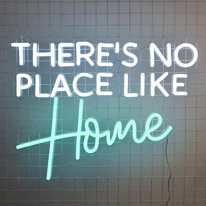 Theres No Place Like Home Neon Sign makes any home feel cozy