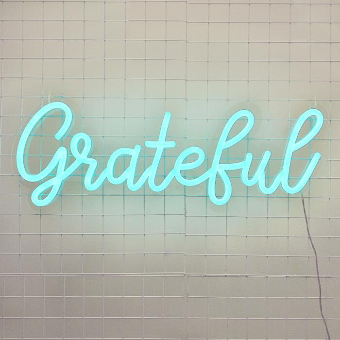 Grateful Neon Sign adds a thankful touch to home decor