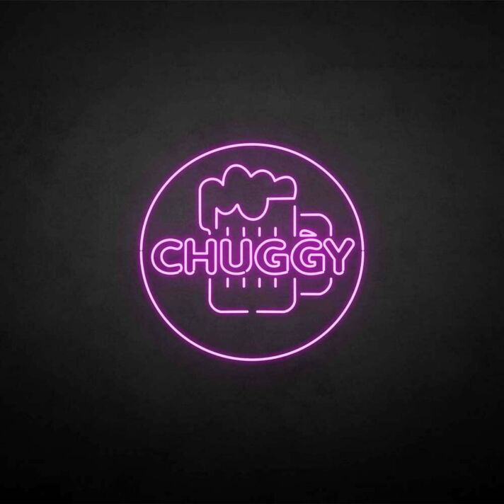 Customize 'CHUGGY' neon sign
