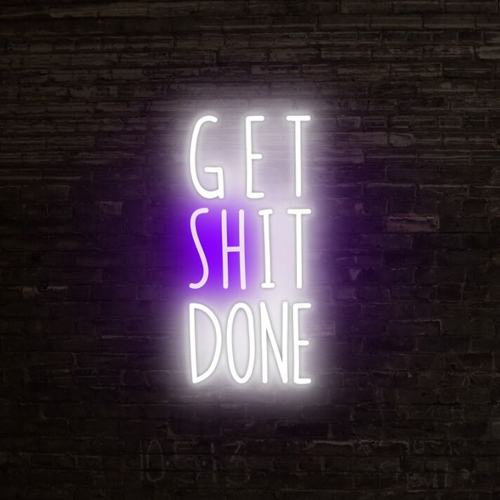 Get Sht Done Neon Sign ideal for productive office environments