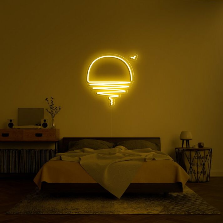 Sunset Neon Sign for Calming Ambiance